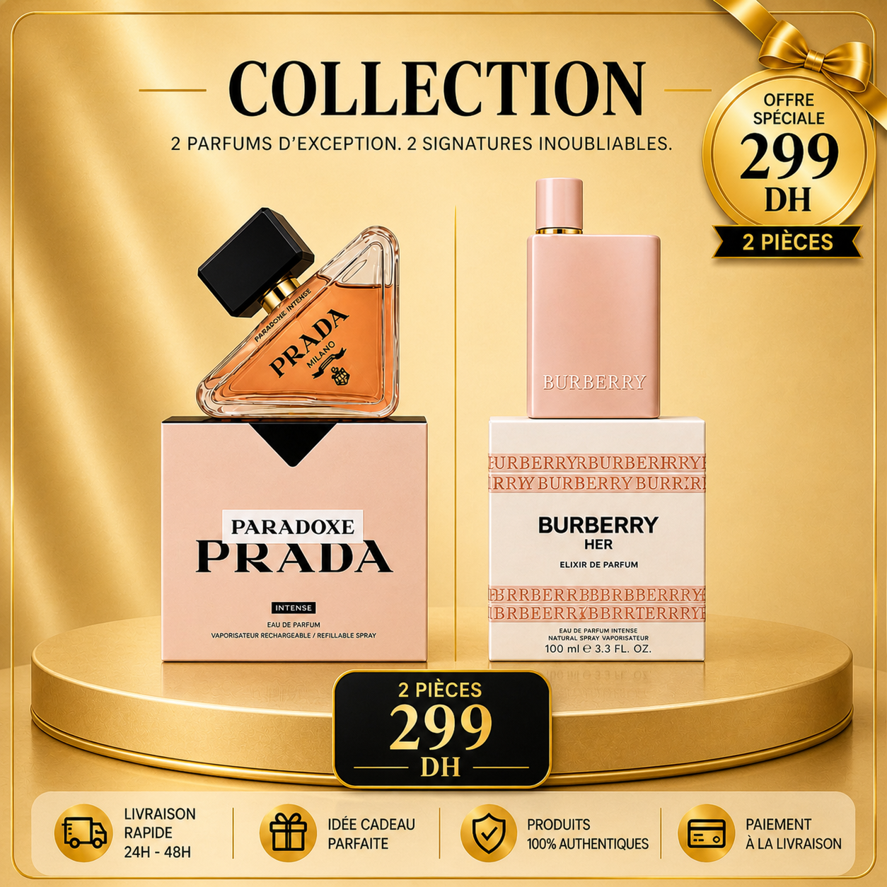 Pack Duo Luxe – 1 Acheté = 1 Offert